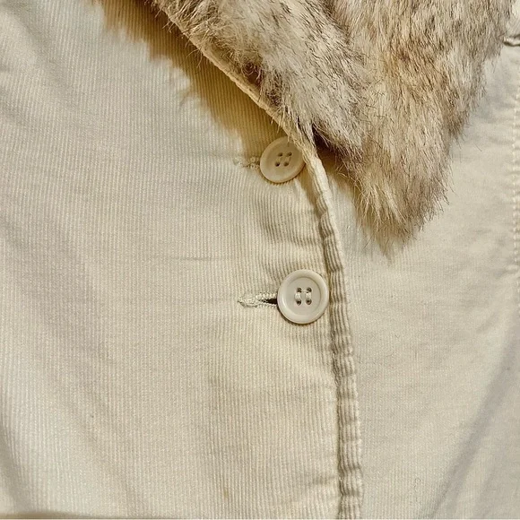 Miss Me vintage Y2K corduroy faux fur jacket blazer medium - Picture 5 of 8